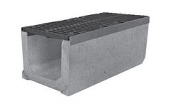 Лоток водоотводный Gidrolica SUPER ЛВ-50.64.61 бетонный DN 500 с решеткой щелевой чугунной кл. E (комплект) 0037429 фото