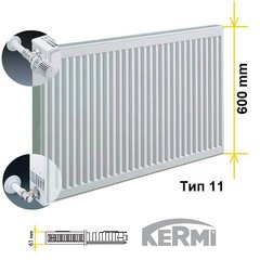 Сталевий радіатор Kermi FKO 110608 11 тип 600/800 FK0110608W02 фото