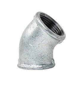 Коліно оцинковане 45&deg; ВВ 1 1/4" (кор.30 шт.) GEBO (120-6V) 120-6V фото