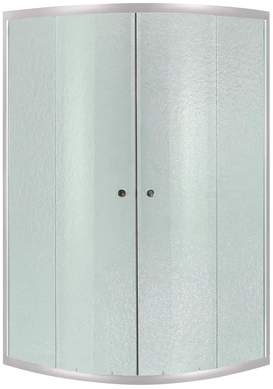 Душевая кабина Latwa SC90x90.SAT.HIGH.FR полукруглая, стекло Frost 4 мм + Душевой поддон KAPIELKA ST90x90x41, с панелью Lidz (LLSC9090SATHIGHFR2SET) LLSC9090SATHIGHFR2SET фото