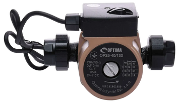 Насос циркуляционный Optima OP25-40 130мм + гайки + кабель с вилкой (000008365) 000008365 фото