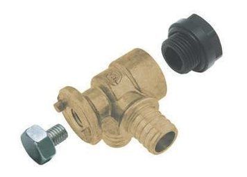 Тройник 18x2,5/18x2,5 G1/2" фиксированный угловой Push, с короткой полимерной заглушкой (1109285019) 1109285019 фото