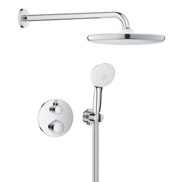 Прихована душова система з термостатом Grohe Grohtherm & Tempesta 250 (1039960000), хром (1039960000) 1039960000 фото