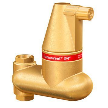 Сепаратор воздуха FLAMCO Flamcovent V 1", емкость 0,5 л, 10 бар, 120 &deg;C, вертикальная установка (28007) 28007 фото