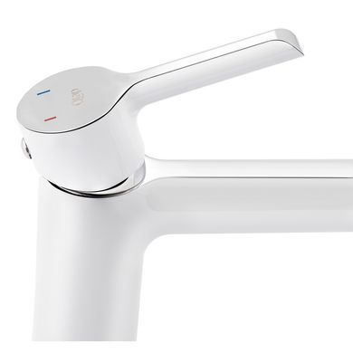 Змішувач для раковини Qtap Grand, Білий (QTGRAWCR001F) QTGRAWCR001F фото