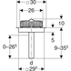 Воронка Geberit PE Pluvia с фланцем для крепления гидроизолированного материала, 25 л/с (359.098.00.1) 359.098.00.1 фото 3