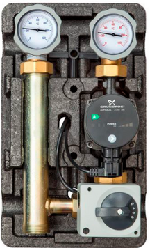 Насосна група MК 1" Meibes з насосом Grundfos UPM3 Hybrid 25-70 з сервомотором (Покоління 8) (M66831.36M) M66831.36M фото