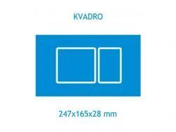 Сливная клавиша Koller Pool Kvadro, Matt Chrome (KVADRO MAT CHROM) KVADRO MAT CHROM фото