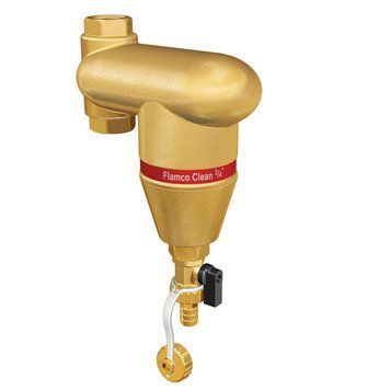 Сепаратор бруду FLAMCO Clean V 22 мм, ємність 0,4 л, 10 бар, 120 &deg;C, вертикальна установка (28039) 28039 фото