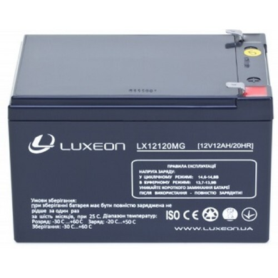 Акумуляторна батарея LUXEON LX12120MG LX12120MG фото