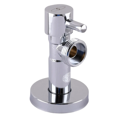 Кран кутовий 1/2&Prime; &times; 3/4&Prime; SOLOMON 1TECH 7076, кульовий, напівоборотний, приладовий (0031803) 4157 фото