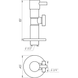 Кран кутовий 1/2&Prime; &times; 3/4&Prime; SOLOMON 1TECH 7076, кульовий, напівоборотний, приладовий (0031803) 4157 фото 6