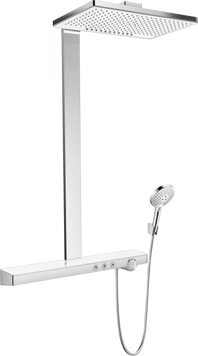 Душова система з термостатом Hansgrohe Rainmaker Select 240 EcoSmart Showerpipe (27028400), хром (27028400) 27028400 фото