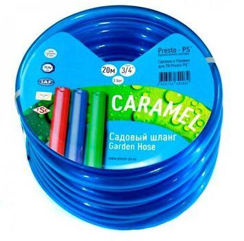 Шланг поливальний силікон садовий (синій) 3/4", 30 м Caramel Presto-PS (CAR B-3/4 30) CAR B-3/4 30 фото
