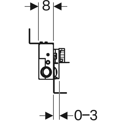 Монтажний елемент Geberit Kombifix для душових систем, монтажна висота 90–200 мм, d50 (457.534.00.1) 457.534.00.1 фото