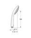 Ручний душ GROHE Vitalio Joy Duo, 2 режими струменю, сірий (27317000) 27317000 фото 2