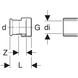 Перехідник з НГ d=15, 1/2&rdquo; Geberit Mapress (35042) 35042 фото 3