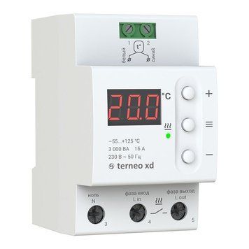 Терморегулятор Terneo XD для систем охлаждения и вентиляции (4820120220968) 4820120220968 фото