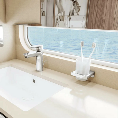 Стакан Hansgrohe AddStoris с держателем Хром (41749000) 41749000 фото