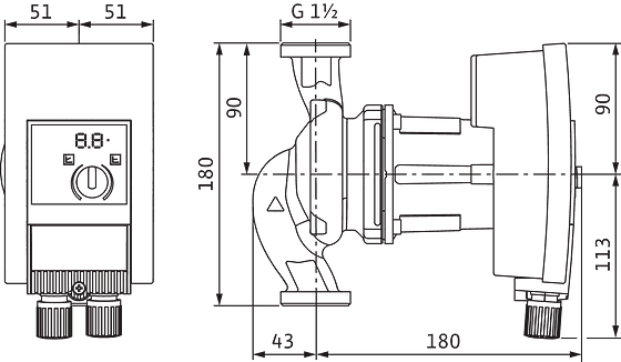 Циркуляционный насос WILO Yonos MAXO-Z 25/0,5-10 PN 10 (2175539) 2175539 фото
