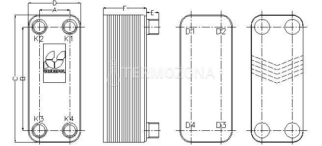 Теплообменник Secespol LB31-30H-1" (0203-0638) 0203-0638 фото