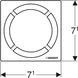 Дизайнерская решетка для трапа Geberit Circle, 8 x 8 см (154.311.00.1) 154.311.00.1 фото 3