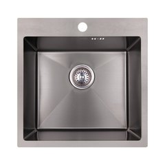 Кухонна мийка IMPERIAL D5050BL PVD black Handmade 2,7/1,0 мм (IMPD5050BLPVDH10) IMPD5050BLPVDH10 фото
