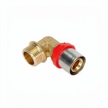 Кутник 90&deg; &Oslash;20х2-1/2" TIEMME прес, з зовнішньою різьбою (1654G002004CZ) 1654G002004CZ фото