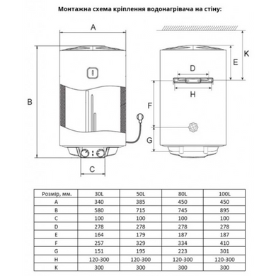 Бойлер 30л WILLER Prime вертикальний (EV30DR-Prime) EV30DR-Prime фото