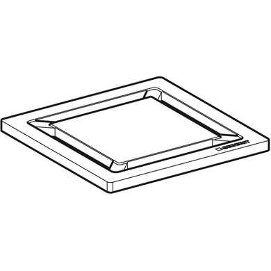 Дизайнерская решетка для трапа Geberit Square, 8 x 8 см (154.312.00.1) 154.312.00.1 фото