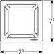 Дизайнерская решетка для трапа Geberit Square, 8 x 8 см (154.312.00.1) 154.312.00.1 фото 3