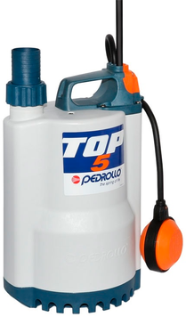 Дренажный насос Pedrollo TOP 5, 21.6 м&sup3;/год, 15.50 м, 0.92 кВт, с поплавковым выключателем (48TOP152A1U) 48TOP152A1U фото