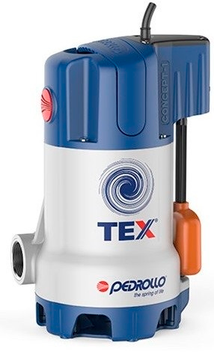Дренажный насос Pedrollo TEX 2, 12 м&sup3;/год, 8 м, 0.37 кВт, с поплавковым выключателем (48TEX03A1) 48TEX03A1 фото