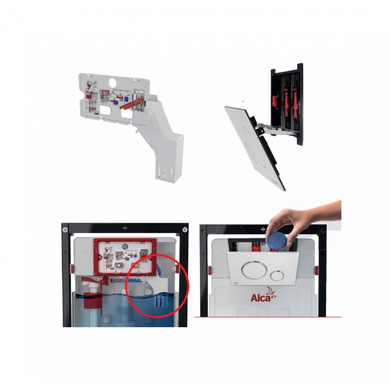 Комплект инсталляции AlcaPlast 2 в 1: с унитазом Qtap Scorpio Ultra Quiet 520x365x365 (AM101/1120+QT14332380AW) AM101/1120+QT14332380AW фото