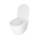 Подвесной унитаз Qtap Swan без ободка Ultra Quiet с сиденьем Soft-close Белый (QT16335179W) QT16335179W фото 4