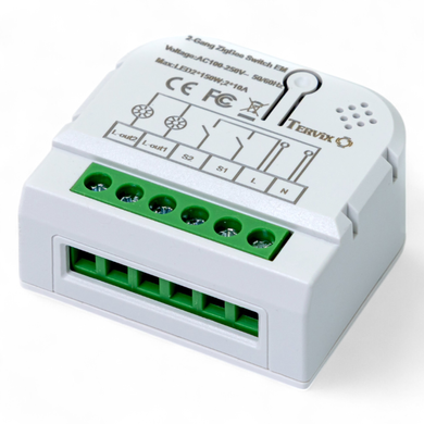 Умный выключатель Tervix Pro Line ZigBee Switch (2 клавиши) (433121) 433121 фото