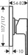 Смеситель для душа Vernis Shape HANSGROHE , Хром (71658000) 71658000 фото 2