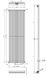Вертикальний радіатор Praktikum 1 H-2000 мм, L-501 мм Betatherm PV 1200/13  9016М 99 фото 8