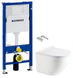 Комплект инсталляции Geberit Duofix Basic 2 в 1: с унитазом Koller Pool Round Smart Rimless Tornado 3.0 (458.103.00.1+RN-0490-RQ3) 458.103.00.2+RN-0490-RQ3 фото 1