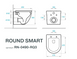 Комплект инсталляции Geberit Duofix Basic 2 в 1: с унитазом Koller Pool Round Smart Rimless Tornado 3.0 (458.103.00.1+RN-0490-RQ3) 458.103.00.2+RN-0490-RQ3 фото 7