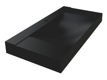 Умывальник FLY 1000 MIRASTONE BLACK SHINE Miraggio Чёрный (8813463) 8813463 фото