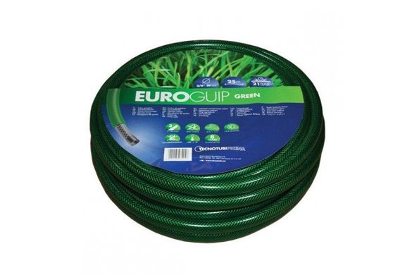 Шланг садовый Tecnotubi Euro Guip Green для полива диаметр 1/2 дюйма, длина 20 м (EGG 1/2 20) EGG 1/2 20 фото
