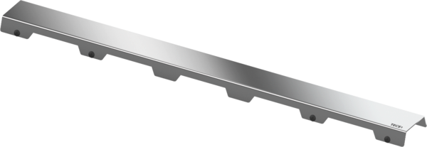 Декоративная панель TECEdrainline "steel II", нержавеющая сталь, для душевого канала, прямая, глянец (601582) 601582 фото
