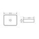 Раковина-чаша Qtap Tern 600x405x110 White з донним клапаном Білий (QT17112174W) QT17112174W фото 2