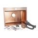 Кухонная мойка IMPERIAL D5843BR PVD bronze Handmade 2,7/1,0 мм (IMPD5843BRPVDH10) IMPD5843BRPVDH10 фото 5
