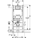 Инсталляция Geberit Duofix 2 в 1: со смывной клавишей Delta50 (111.153.00.3+115.135.46.5) 111.153.00.3+115.135.46.5 фото 5
