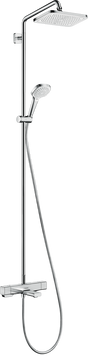 Душова система з термостатом Hansgrohe Croma E 1jet Showerpipe, хром (27687000) 27687000 фото