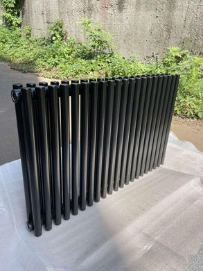 Дизайнерский горизонтальный радиатор Praktikum 2 H-500 мм, L-1223 мм Betatherm PV 2050/32  9005М 88 фото