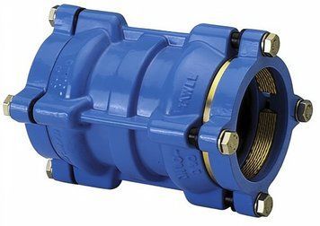 Муфта HAWLE №0430 System2000 чавунна сполучна для ПЕ та ПВХ труб DN 200/200 (5013043) 5013043 фото