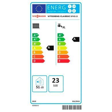 Конденсаційний котел 25 кВт, VITODENS CLASSIC BPKB Viessmann, 2-контурний, настінний (VA3205004) VA3205004 фото